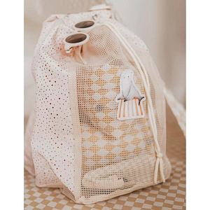 Рюкзак пляжный Mrs. Ertha "Net Unique Dots", шоколадная крошка